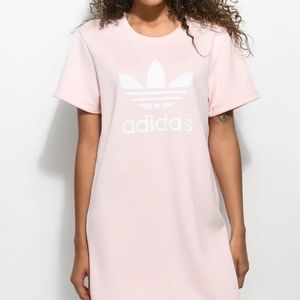 🌟HP🌟Adidas Pale Pink Trefoil Dress Size Small
